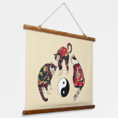 TAPISSERIE SUSPENDUE CHAUSSURES JAPONAISES, DRAGON RED DEVIL TATTOOS, Y (Angulaire)