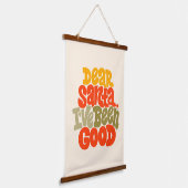 Tapisserie Suspendue Cher Père Noël, j'ai été bon design (Angulaire)