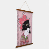 Tapisserie Suspendue Cherry Blossom Geisha (Angulaire)