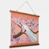 TAPISSERIE SUSPENDUE CHERRY BLOSSOM PEACOCK (Angulaire)