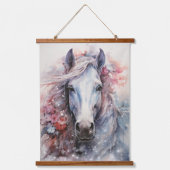 Tapisserie Suspendue Cheval blanc (Recto)
