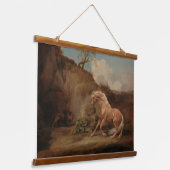 Tapisserie Suspendue "Cheval effrayé par un lion" par George Stubbs art (Angulaire)