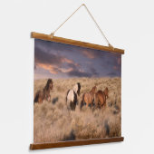 Tapisserie Suspendue Chevaux sauvages en course (Angulaire)