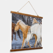 Tapisserie Suspendue Chevaux traversant le ruisseau (Angulaire)