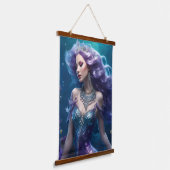 Tapisserie Suspendue Cheveux mauve de sirène (Angulaire)