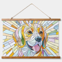 Chien beagle - Art Mosaïque coloré