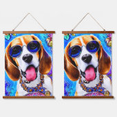 Tapisserie Suspendue Chien Beagle fou (Double)
