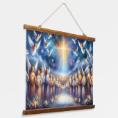 Tapisserie Suspendue Choeur céleste sous l'étoile de Bethléem (Angulaire)