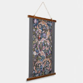 Tapisserie Suspendue Chouette et fleurs, William Morris (Angulaire)