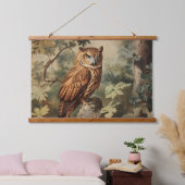 Tapisserie Suspendue Chouette majestueuse dans une forêt (Chambre à coucher)