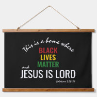 Christian BLACK LIVES IMPORTANCE HangAGE Tapisseri