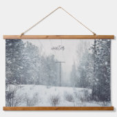 Tapisserie Suspendue Chute de neige du soir (Recto)