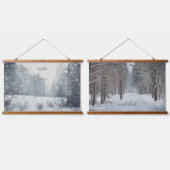 Tapisserie Suspendue Chute de neige du soir (Double)