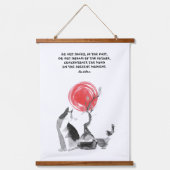 Tapisserie Suspendue Citation de l'observation d'oiseaux et de bouddha (Recto)