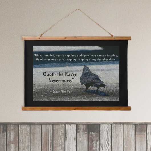 Tapisserie Suspendue Citation de Raven Edgar Allen Poe