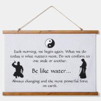 Citation des arts maritaux Signe oriental Tapisser