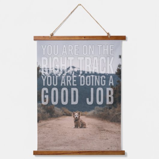 Tapisserie Suspendue Citation motivationnelle pour l'affirmation de soi (Recto)