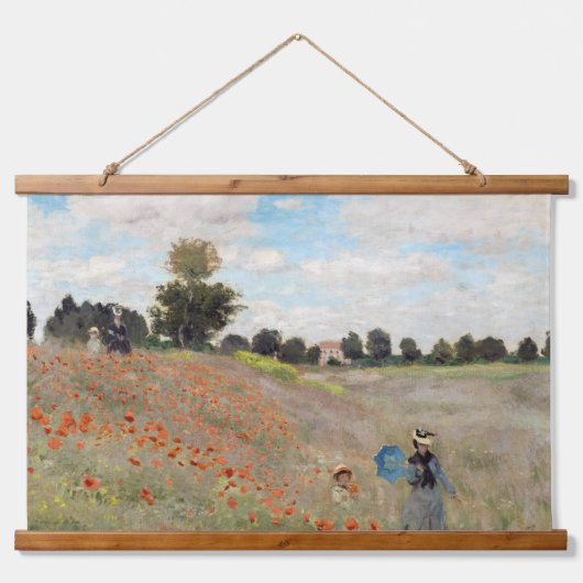 Tapisserie Suspendue Claude Monet - Champ de pavot (Devant)