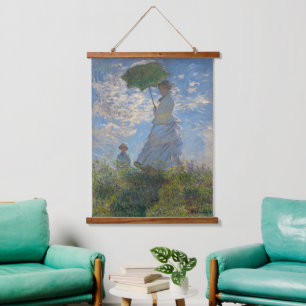 Tapisserie Suspendue Claude Monet Femme au Parasol Beaux-Arts