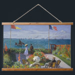 Tapisserie Suspendue Claude Monet - Jardin de Sainte-Adresse<br><div class="desc">Jardin à Sainte-Adresse / Terrasse à Sainte-Adresse - Claude Monet,  Huile sur toile,  1867</div>