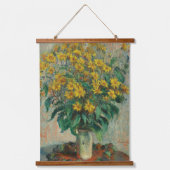 Tapisserie Suspendue Claude Monet Jerusalem Artichoke Fleurs Vieux Art (Recto)