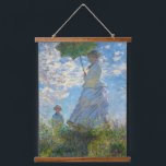 Tapisserie Suspendue Claude Monet - La Promenade, Femme avec un Parasol<br><div class="desc">La Promenade,  Femme avec un Parasol / Madame Monet et son fils / La Promenade / La Femme a l'ombrelle - Claude Monet,  1875</div>