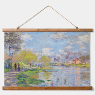Tapisserie Suspendue Claude Monet - Le Printemps au bord de la Seine