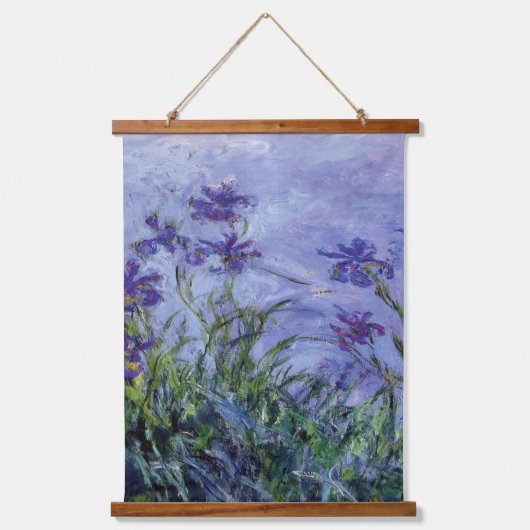Tapisserie Suspendue Claude Monet Lilac Irises (Recto)