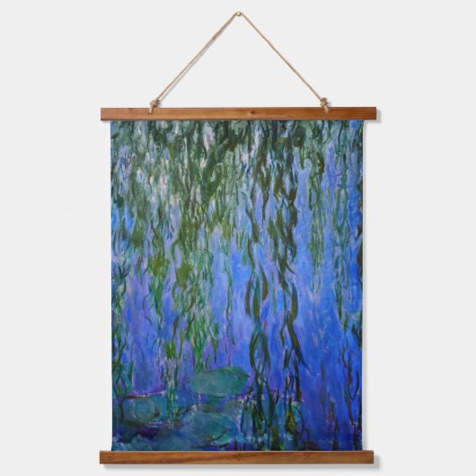 Tapisserie Suspendue Claude Monet - Lys d'eau avec saule plumant (Recto)