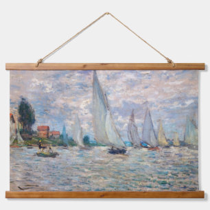Tapisserie Suspendue Claude Monet - Régate de bateaux à Argenteuil