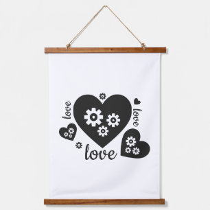 Tapisserie Suspendue Clockwork Hearts Tapestry - Steampunk Romance