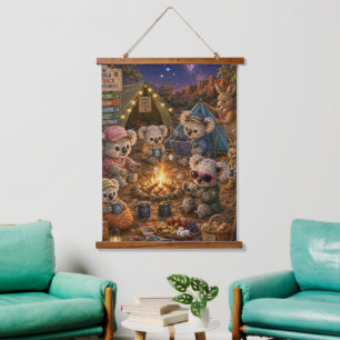 Tapisserie Suspendue Club d'aventure Koala Outback sous les étoiles