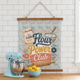 Tapisserie Suspendue Club de Boulangerie Flour Power Cottage