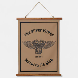Tapisserie Suspendue Club De Moto Personnalisé Ou Boutique