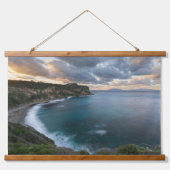 Tapisserie Suspendue Coastal Calm: Sunset Over Cliffs (Devant)