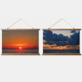 Tapisserie Suspendue Coastal Sunrise & Sunset (Double)