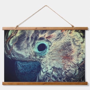 Tapisserie Suspendue Cockatoo rose Moluccan Parrot Art Abstrait