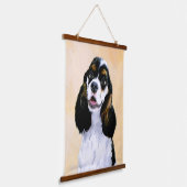 Tapisserie Suspendue Cocker Spaniel (Parti) Peinture - Art Chien origin (Angulaire)
