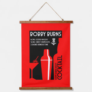 Tapisserie Suspendue Cocktail au Whisky Bobby Burns Écossais