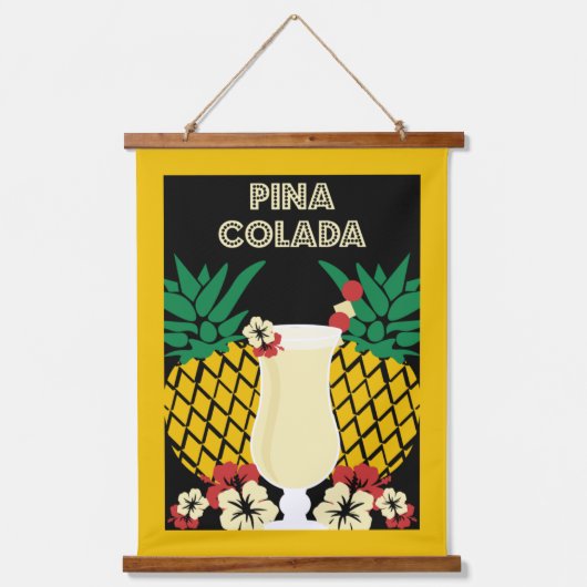 Tapisserie Suspendue Cocktail Piña Colada (Recto)