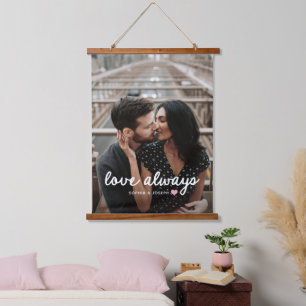 Tapisserie Suspendue Cœur de n'importe quelle couleur et photo Amour