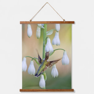 Tapisserie Suspendue Colibri Et Hyacinthe D'Été