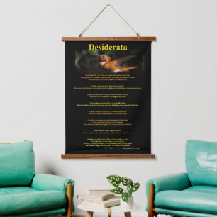 Tapisserie Suspendue Colibri orange debout encore Desiderata