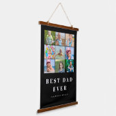 Tapisserie Suspendue Collage photo Best Dad 9 (Angulaire)