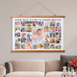Tapisserie Suspendue Collage photo simple 35 personnalisé<br><div class="desc">Créez un collage photo couleur personnalisé 36x26" en tapisserie murale en utilisant ce modèle facile à télécharger avec 35 images contre un arrière - plan blanc modifiable. Commémorez une occasion spéciale, un anniversaire ou un anniversaire ou faites pour un cadeau photo ou des souvenirs de famille significatifs, et bien plus...</div>