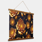 Tapisserie Suspendue Collection de Roses de luxe moderne Big Gold (Angulaire)