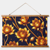 Tapisserie Suspendue Collection de Roses d'or de luxe moderne (Devant)