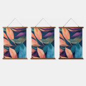 Tapisserie Suspendue Colorful Abstract Leaves (Tripler)