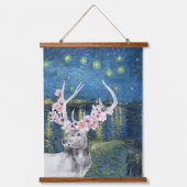 Tapisserie Suspendue Compilation Van Gogh Nuit étoilée et cerf fleur  (Recto)
