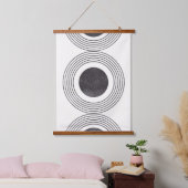 Tapisserie Suspendue Composition des cercles Abstraits (Chambre à coucher)